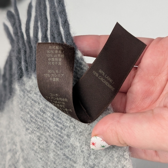 COACH WOOL BLEND SCARF - Picture 3 of 11